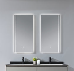 Ensemble Complet Eleganza 55": Double Bassin, Vanité, Deux Miroir LED