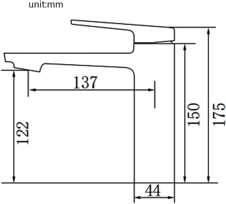 Auva Bath Robinet de Salle de Bain Blanc