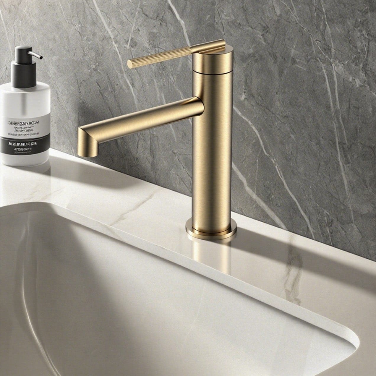 Auva Bath Robinet de Salle de Bain Or