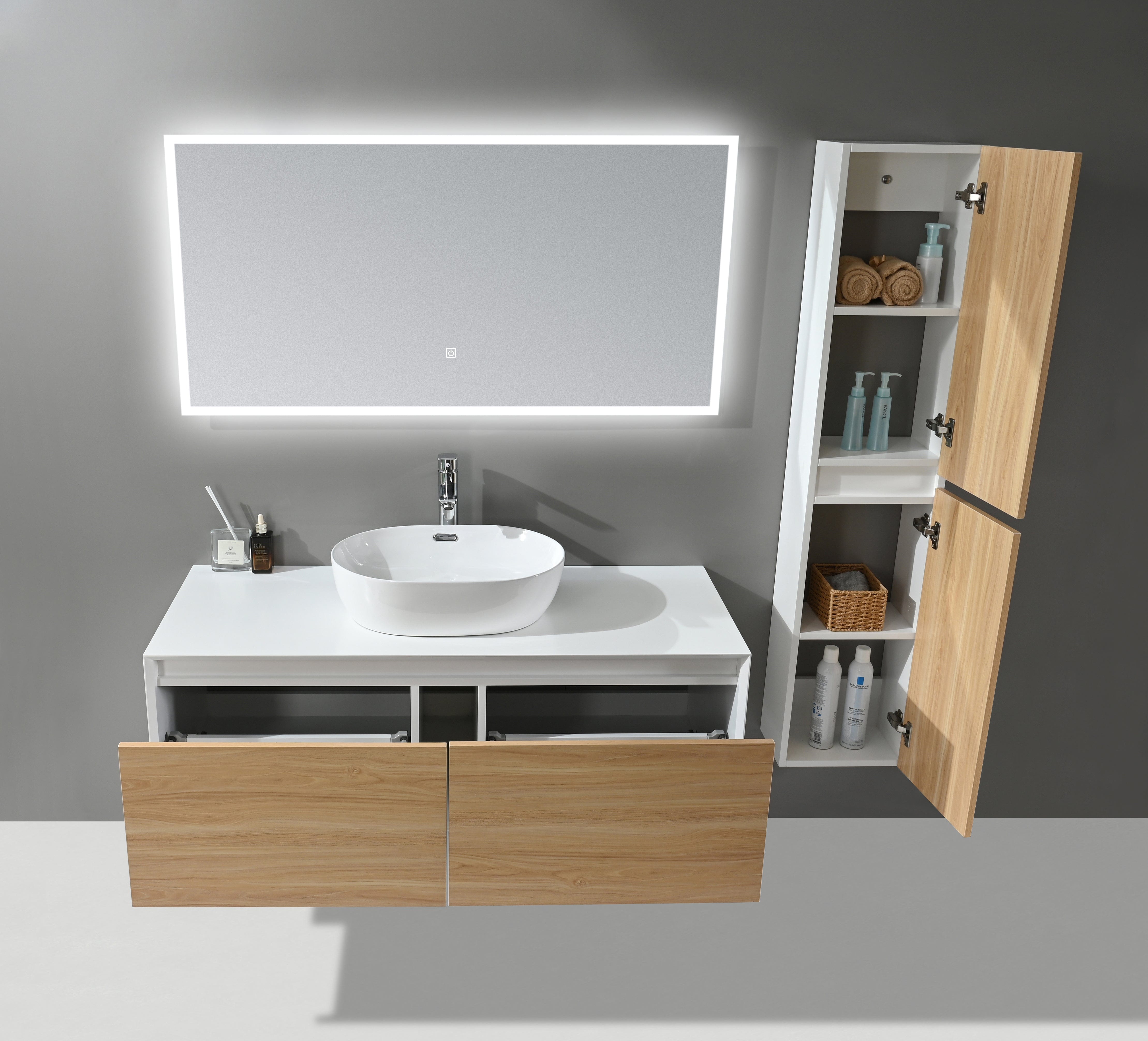 Auva Meuble Lingerie Murale Allure 12"  Chêne