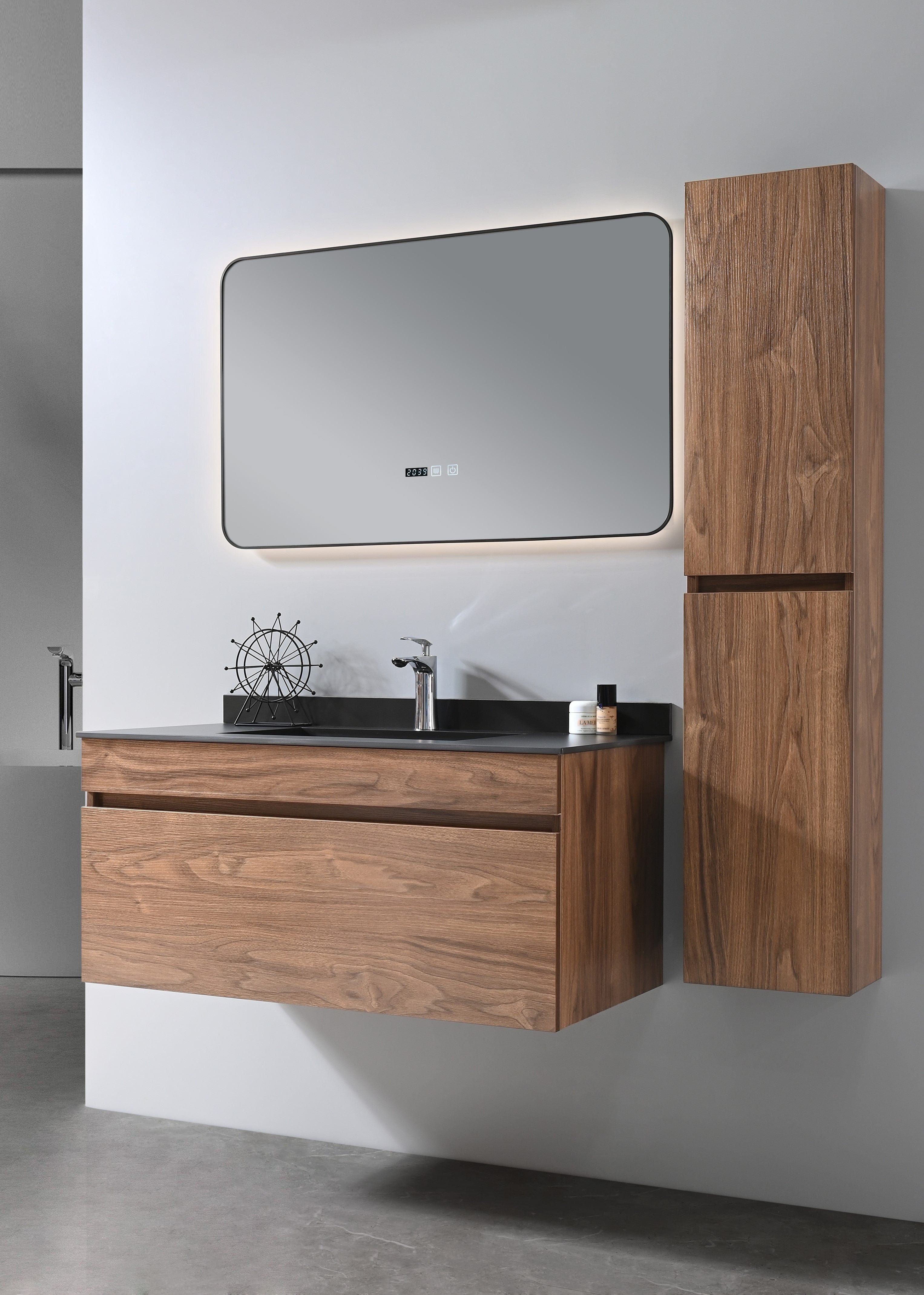 Auva Meuble Lingerie Murale Allure 12" Noyer