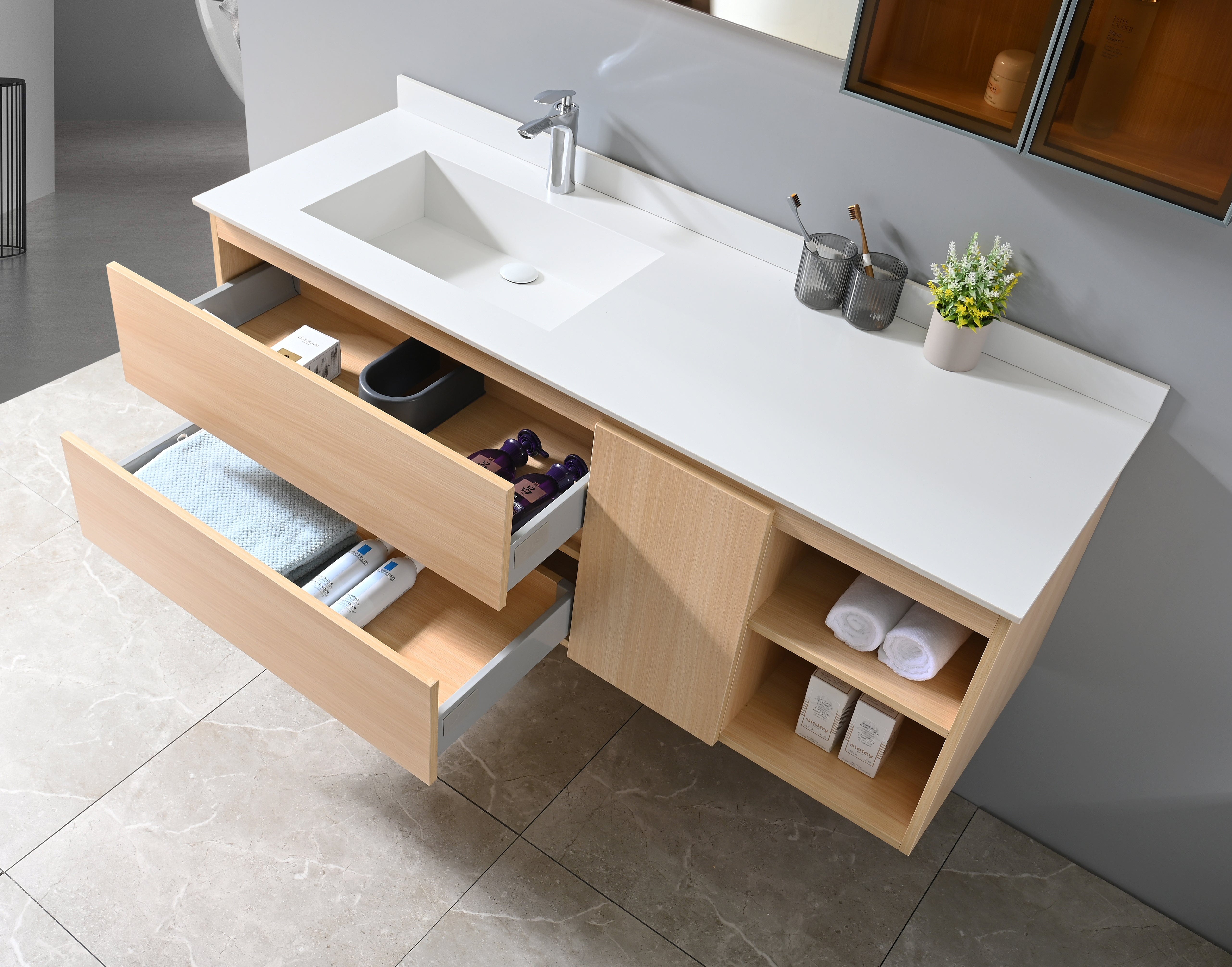 Auva Vanité Vanité Eleganza 55" Chêne