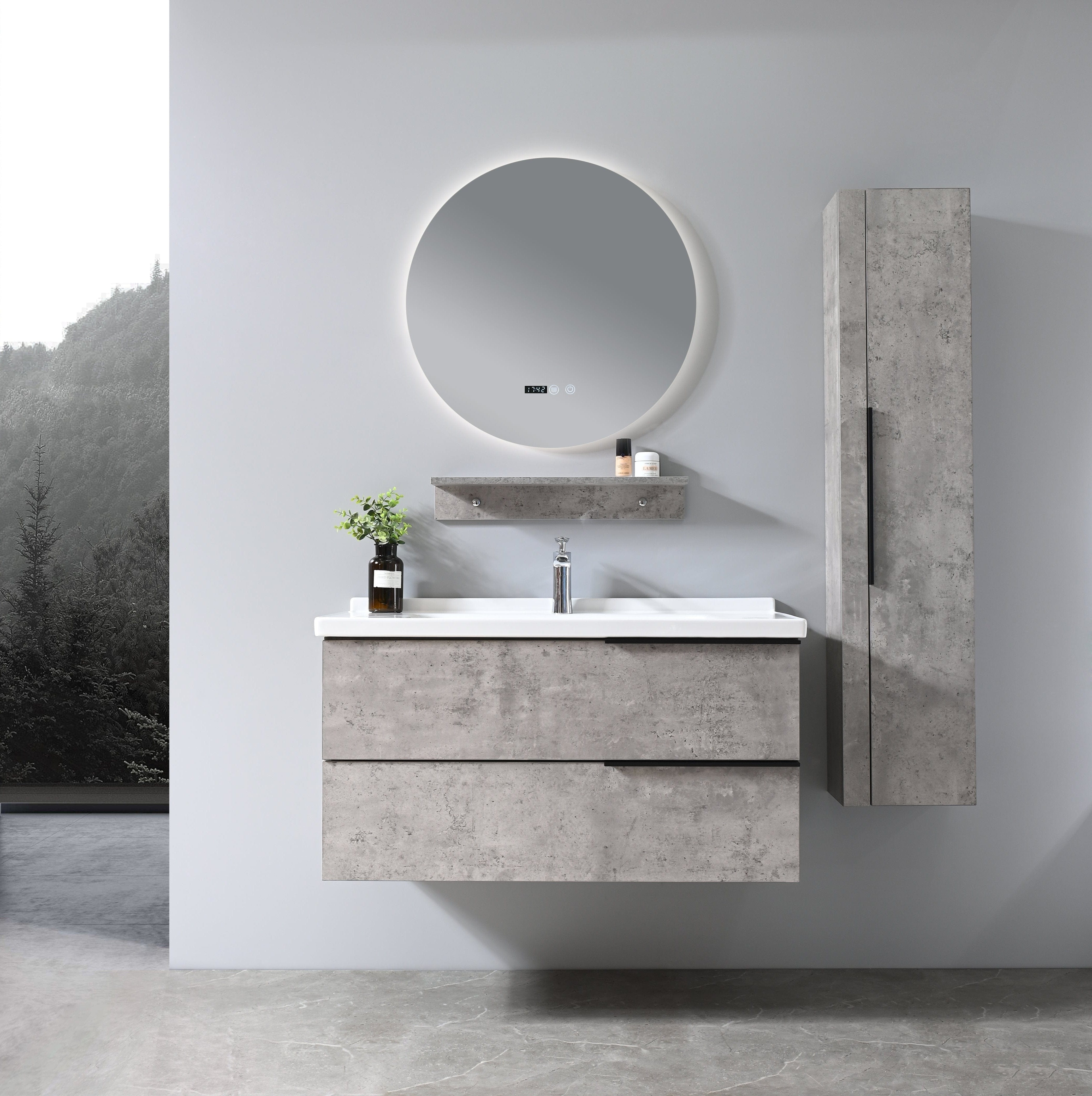 Auva Vanité Vanité-Lavabo Allure 40'' Gris