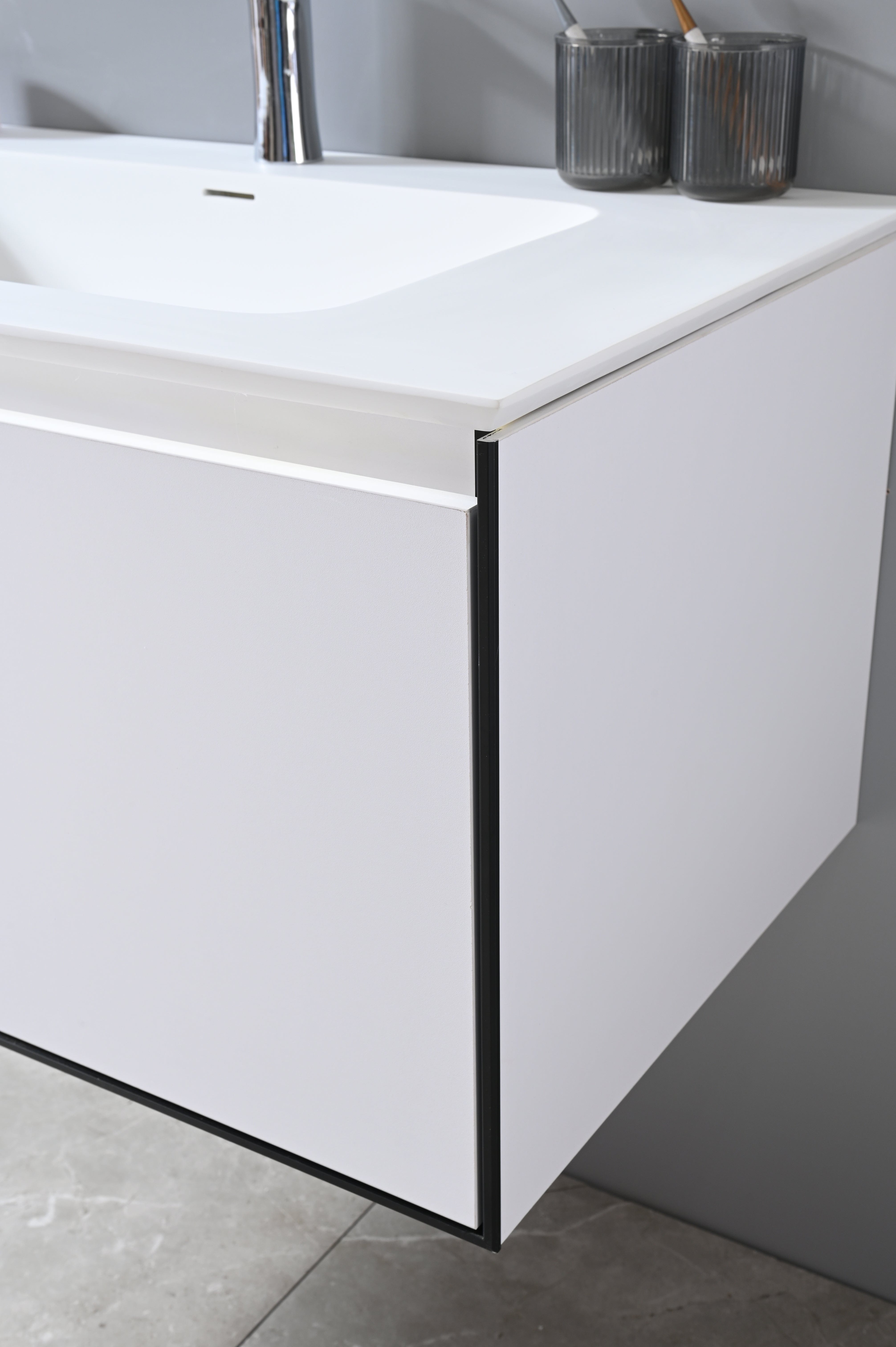 Auva Vanité Vanité-Lavabo Aura 36" Blanc LED