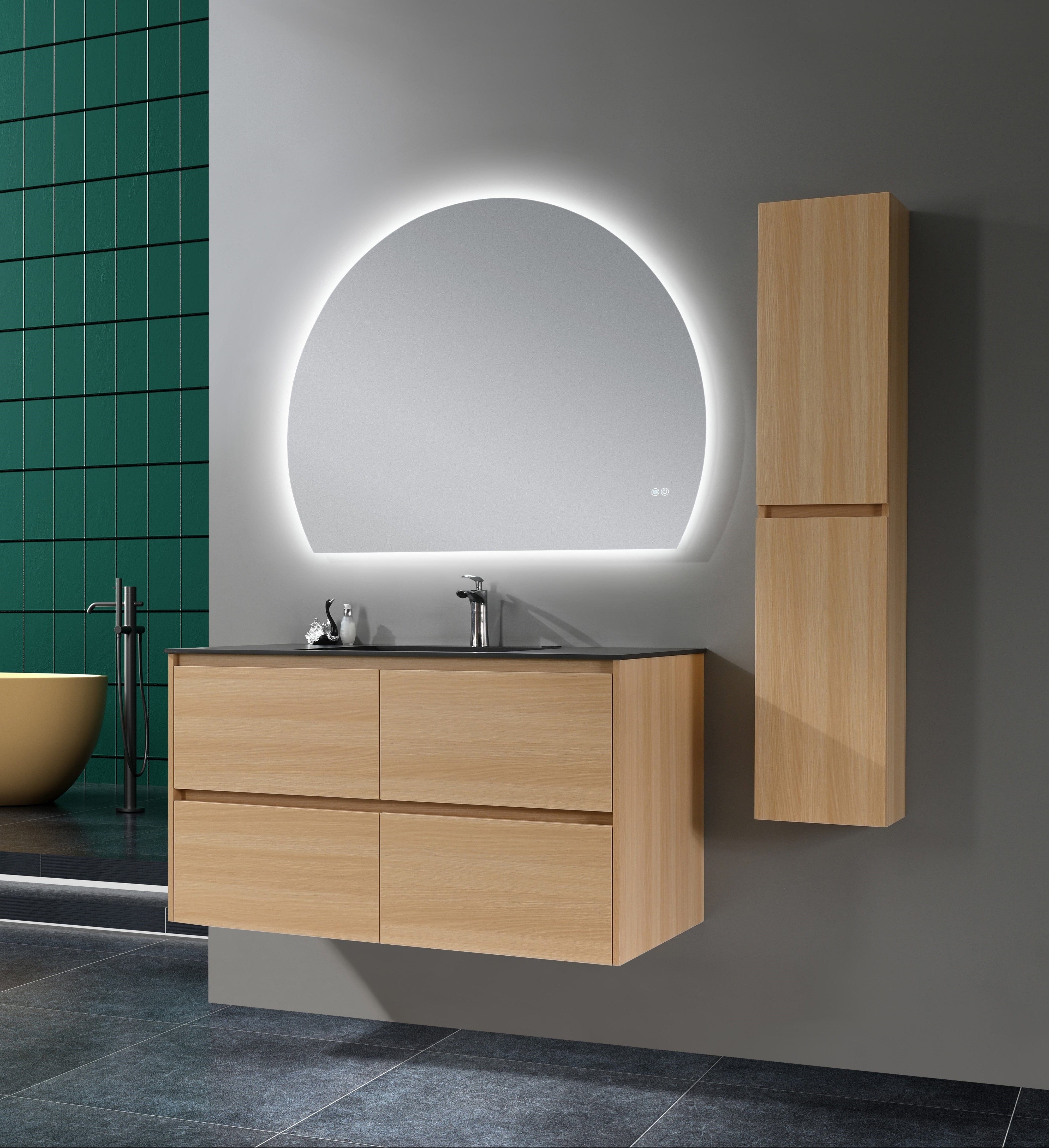 Auva Vanité Vanité-Lavabo Aura 48" Chêne