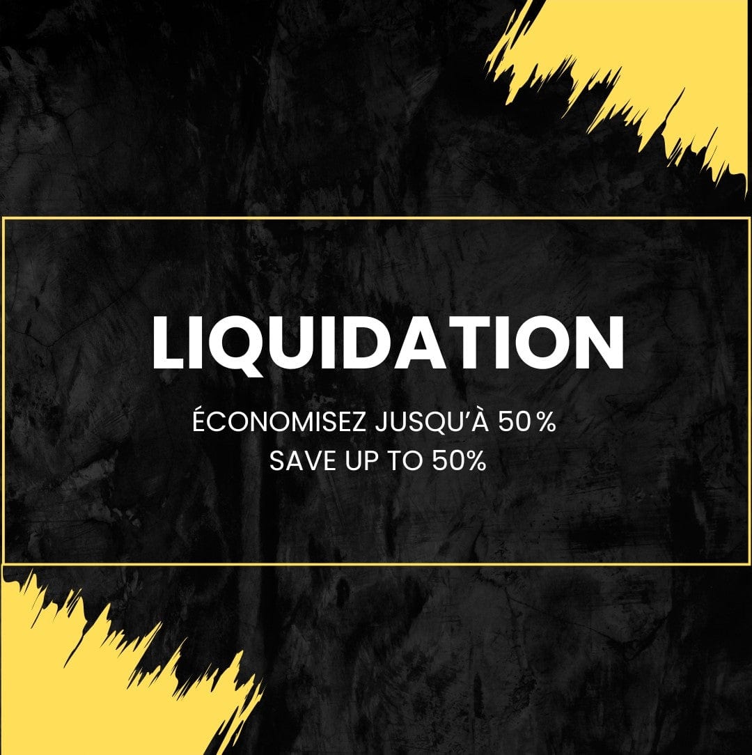 Bannière de liquidation Auvabath – Rabais sur vanités, miroirs LED et accessoires de salle de bain à Laval