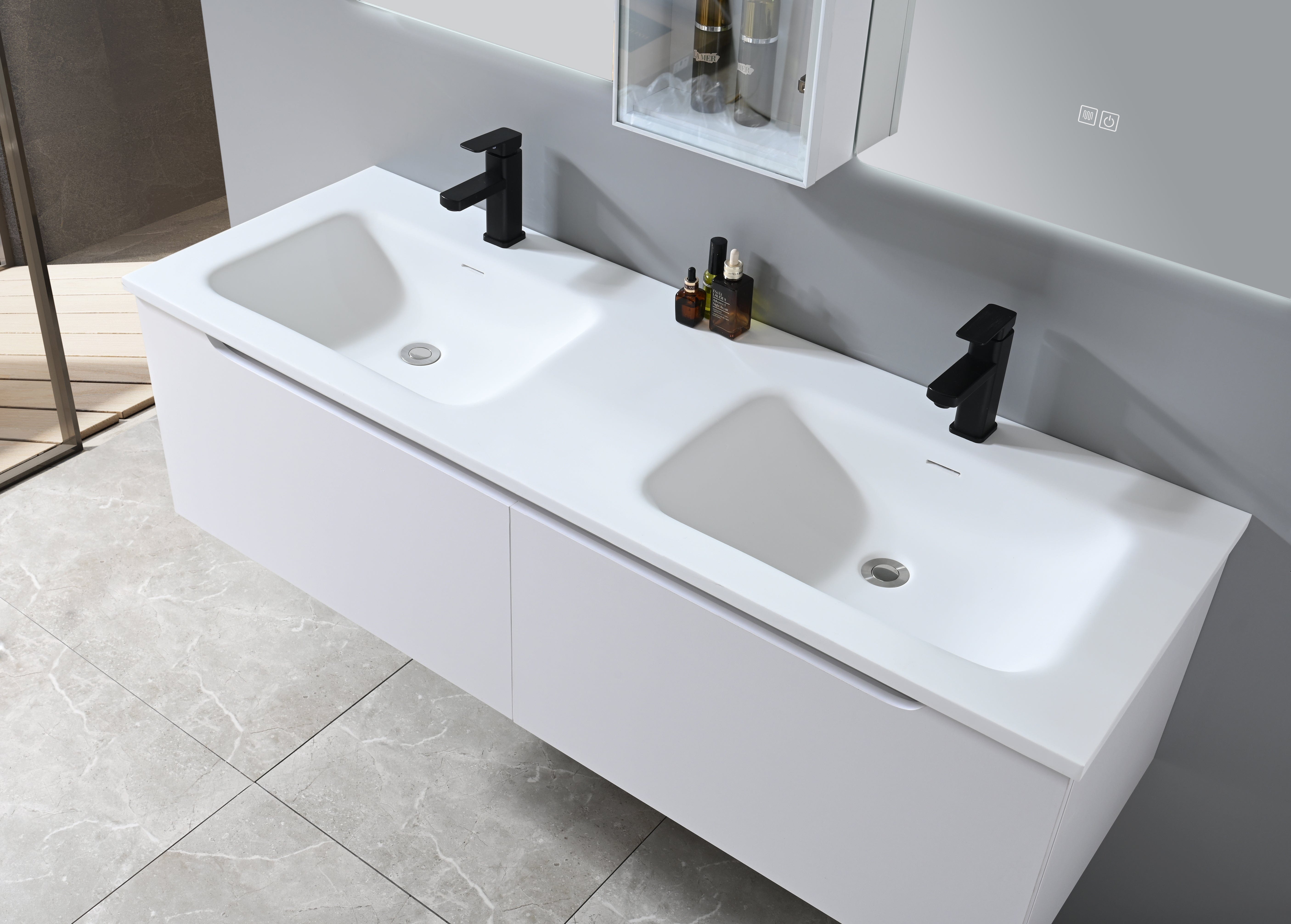 Bassin en Corian pour salle de bain moderne – Auvabath Laval
