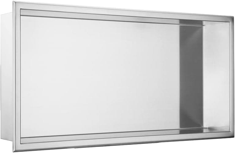 My Store Niche de Douche Rectangulaire Satin