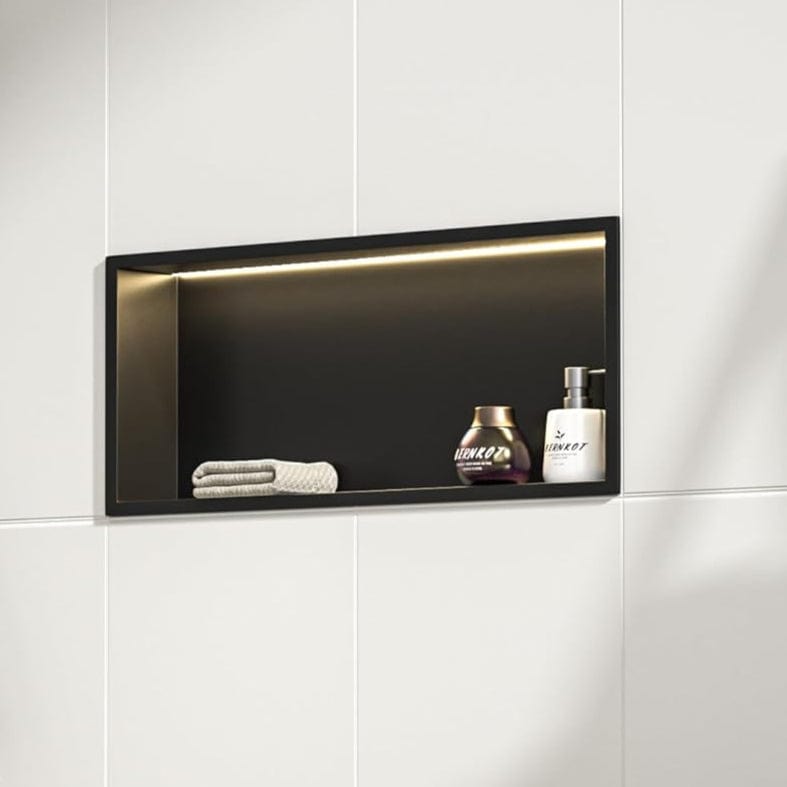 Niche de douche moderne en acier inox – Auvabath Laval